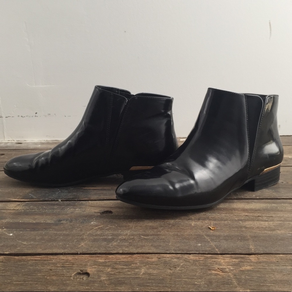 Zara black chelsea boots